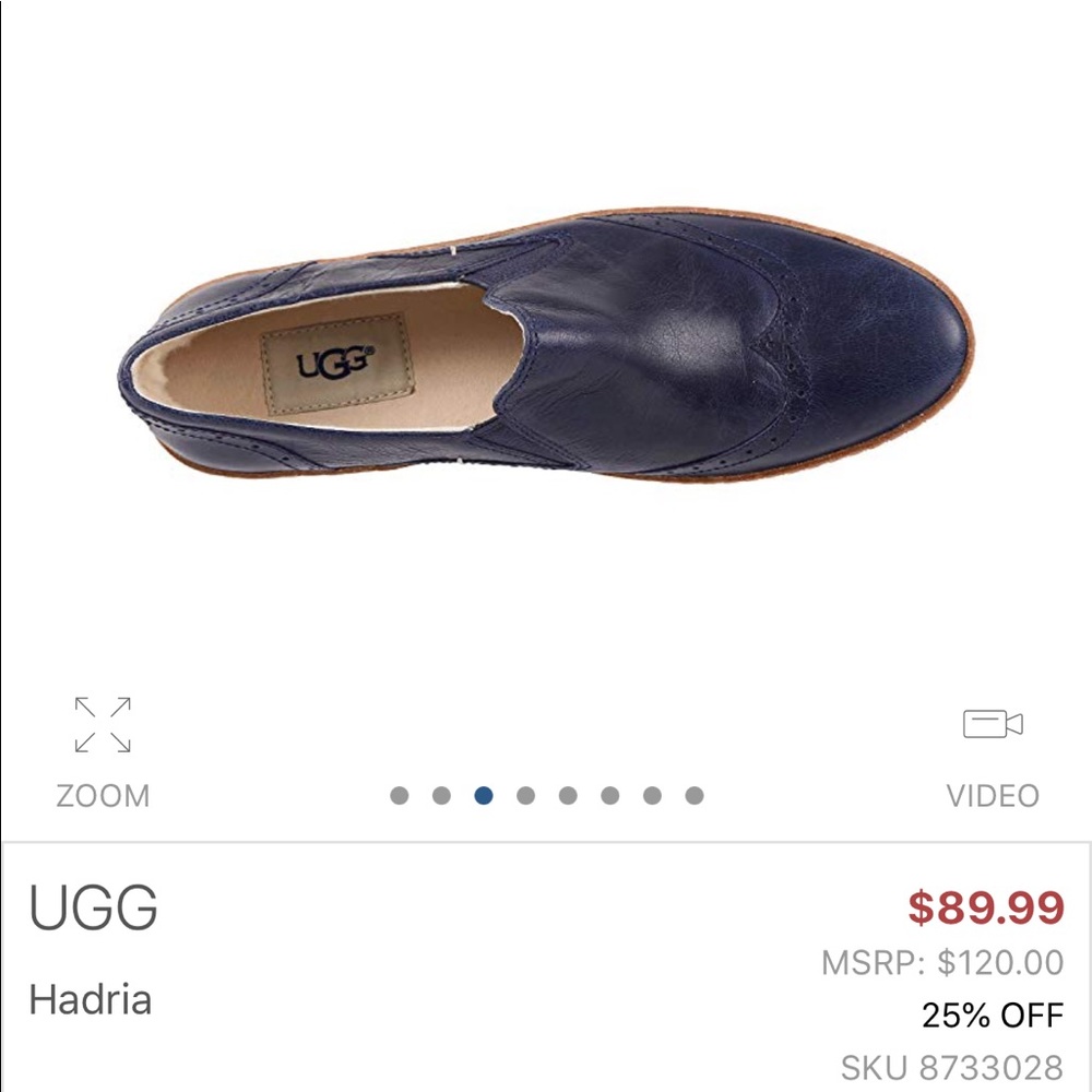 NIB UGG Hadria slip on oxfords.